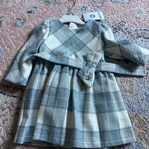 Mayoral Blue and White Patterned Dress